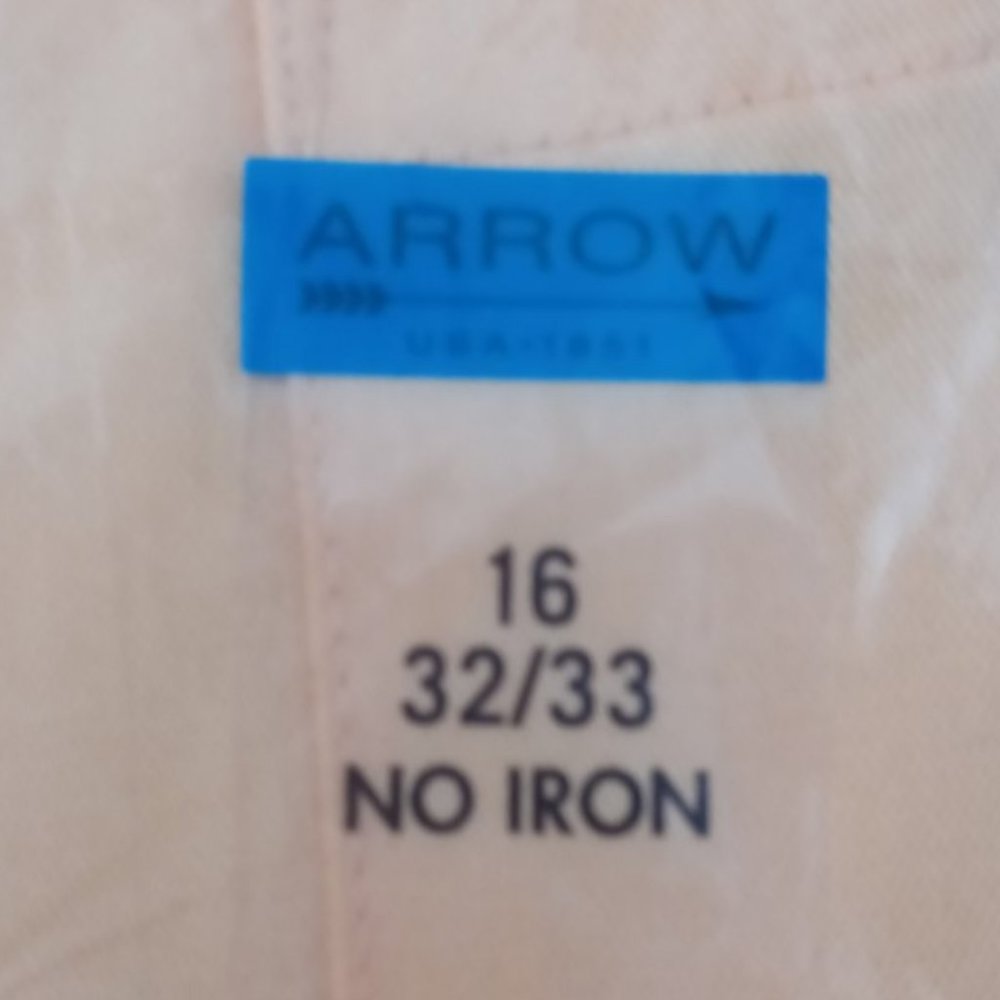 ARROW LONG SLEEVE CLASSIC FIT DRESS SHIRT 16-32/3 - Picture 4 of 4